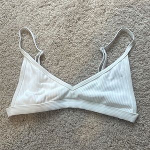 PACSUN size S white ribbed bikini top